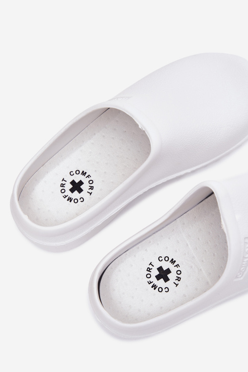 Foam slippers women's white Parissa