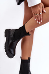 Flat Heel Boots Black Big Star MM2745432