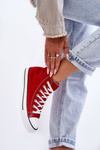Women's Classic High Sneakers Red Remos