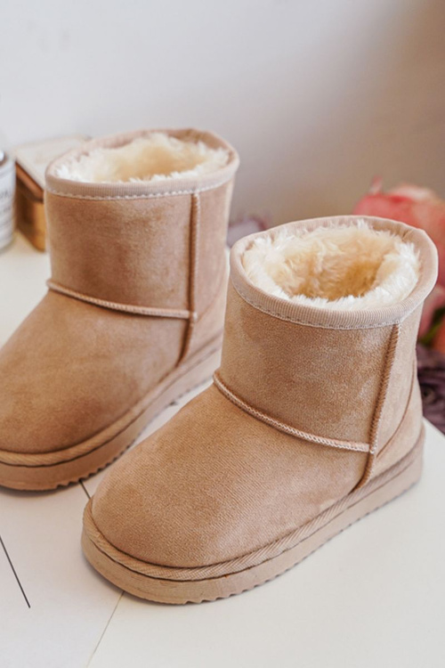 Children's Insulated Snow Boots Beige Gooby