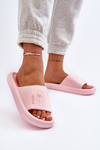 Women's Lightweight Pink Foam Slides Fenicva