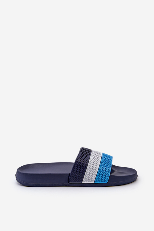 Classic Men's Flip-Flops with Straps Navy Sylri
