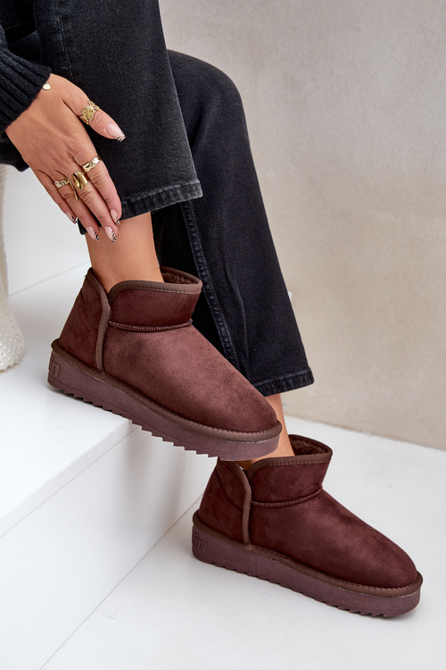 Snow Boots On Platform Women's D.Franklin DFSH370010 Chocolate