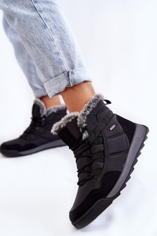 Women's Insulated Snow Boots Cross Jeans KK2R4016C Black