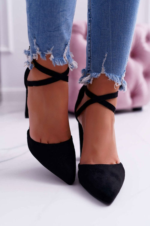 Women's High Traffic Black Pointed Stiletto pumps