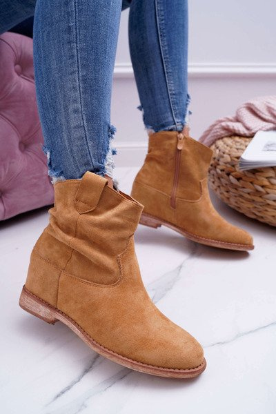 Women's Camel Sash Boots Ellen