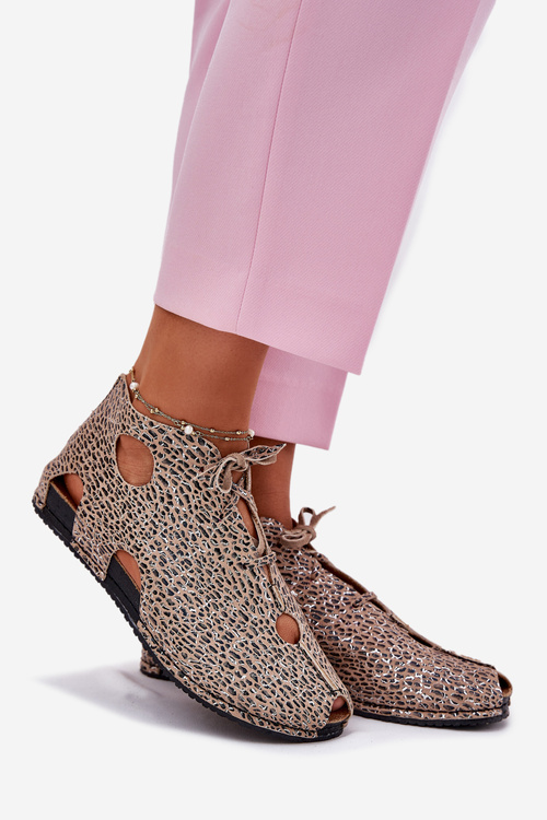 Patterned Leather Ankle Boots Maciejka 03426-49 Panther