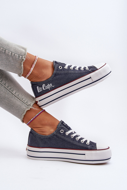 Trampki Gruba Podeszwa Damskie Granatowe Lee Cooper LCW-24-31-2220