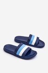 Women's Striped Slippers Navy Blue Vision