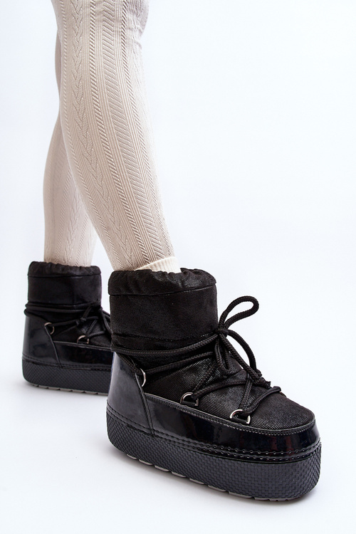 Women's Snow Boots with Black Laces Toolsa
