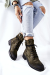 High boots Workers With Sliders Green Maisa