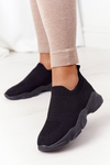 Damskie Sportowe Buty Slip-on Czarne Yoga Class