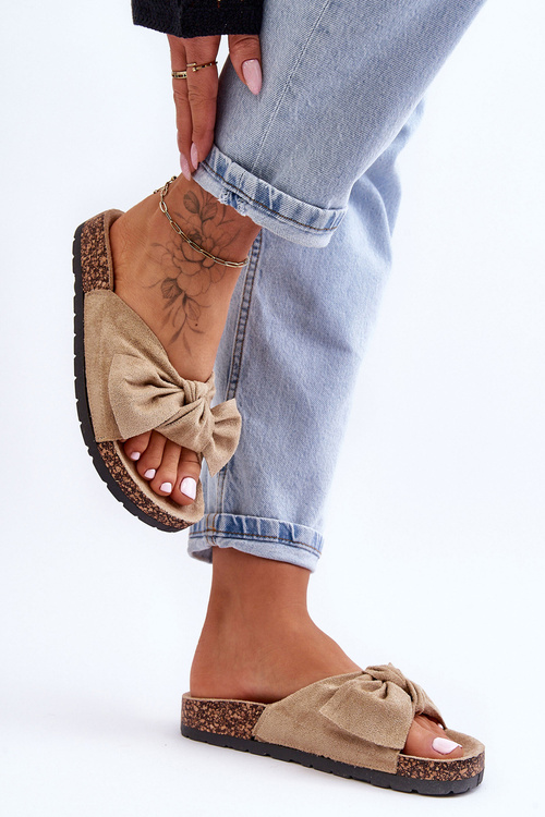 Slippers On The Cork Sole Light beige Wendy