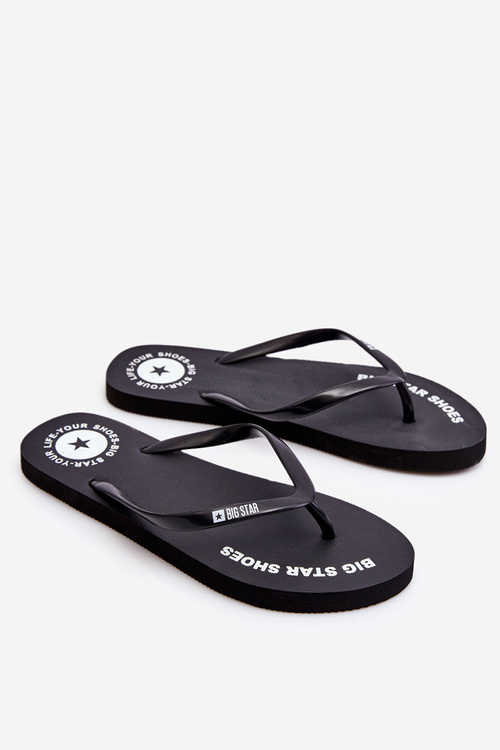 Comfortable Big Star Flip Flops LL274800 Black