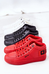 Damskie Ocieplane Sportowe Buty Big Star EE274354 Czerwone