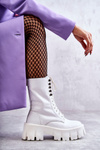Leather warm boots GOE KK2N4012 White