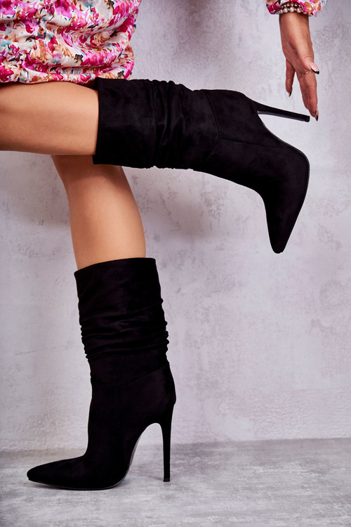 Women's Wrinkled Boots Boots black Laguna