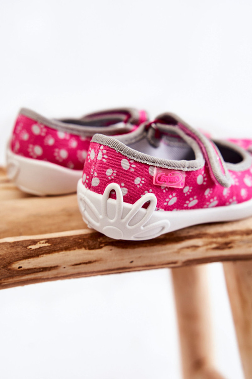 Children's Ballerina Slippers Befado With A Bow 114X477 Pink
