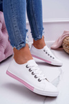 Women's Sneakers White Pink Strap Nigrid2