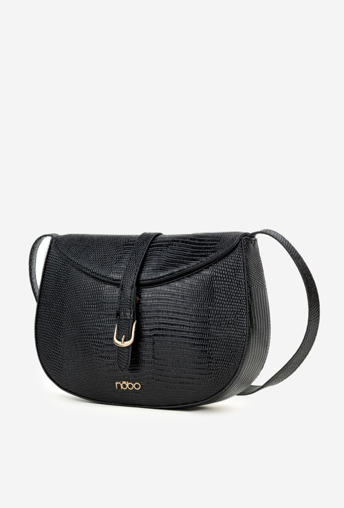 Messenger Bag with Small Pattern NOBO BAG5780-M20 Black