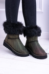 Women's Snow Boots High With Fur Fourrure