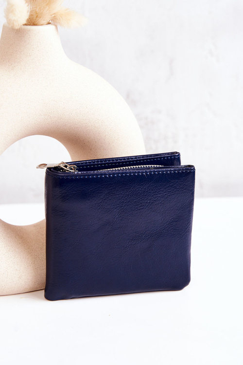 Small Wallet With Magnet Navy Damaris 
