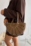 Bag Made of Natural Suede Beige Tialine