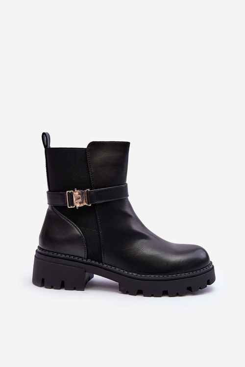 Leather Ankle Boots Women's Black Elspetia