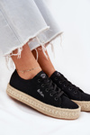Ladies Sneakers With Braiding Lee Cooper LCW-25-44-3216 Black