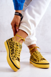 Trampki Damskie Pantera Żółte Big Star JJ274616