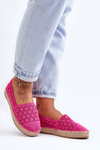 Espadryle Damskie Ażur Różowe One Lover 6605
