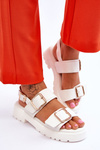 Leather Comfortable Sandals White Alayah