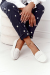 Women's Suede Moccasins Big Star HH274665 Ecru