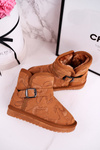 Children's Snow Boots With Fur Camel Kawai