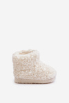 Children's Snow Boots With Fur Lamb Type Light Beige Mevael