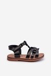 Children's Sandals with Velcro Fastening Black Marimona