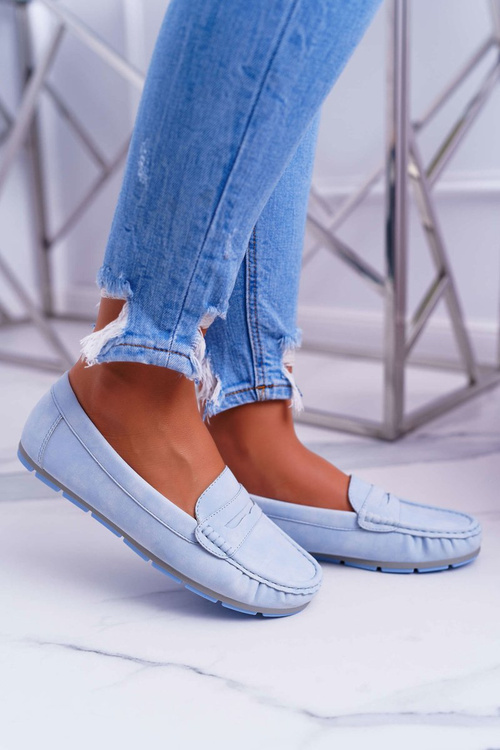 Women's Comfortable Blue Devi Moccasins