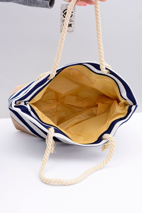 Women's Navy Blue Large Beach Handbag