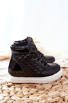 Children's Boots Sneakers Black Lizzie