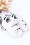 Children's Sneakers With Velcro White-Green California