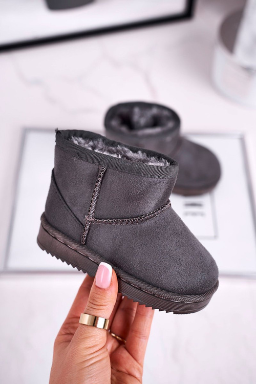 Children's Insulated Snow Boots Grey Gooby