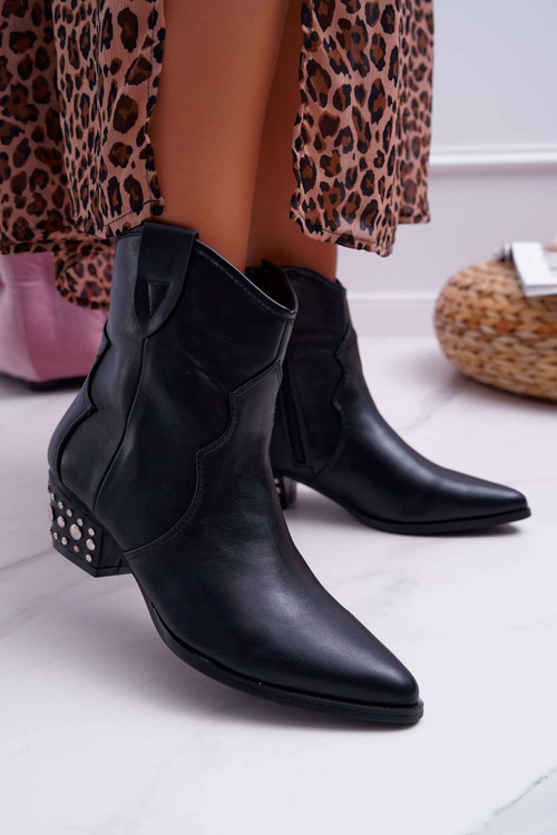 Women's Cowboy Boots Black Cliff