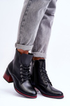 Leather Heeled Boots Black Luloshe