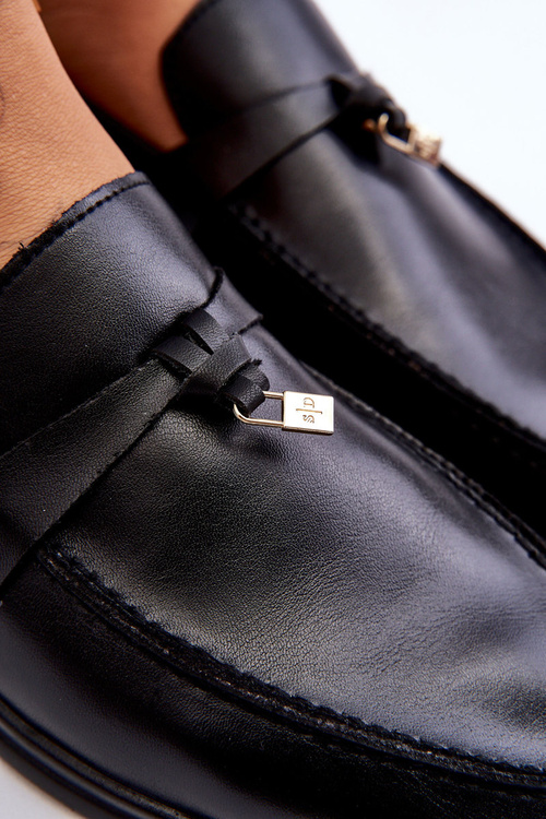 Mokasyny Klasyczne Damskie Czarne Cortez E722