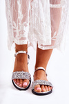 Classic Women's Sandals With Ornaments Silver Florella