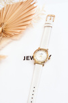 Giorgio&Dario Classic Women's Leather Watch White