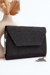 Decorated Evening Clutch Bag Edela Black