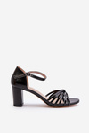 Women's Black Strappy Sandals Pyrrette
