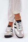 Damskie Niskie Sneakersy Panterka Białe Rulaana