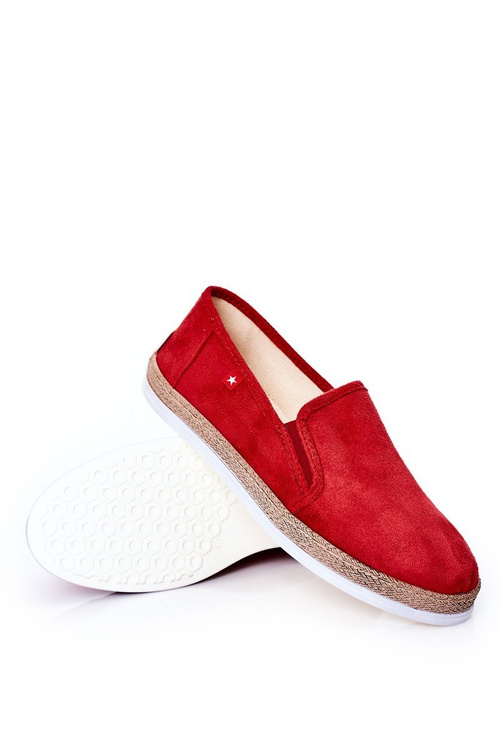 Men's Suede Espadrilles Big Star HH176007 Red